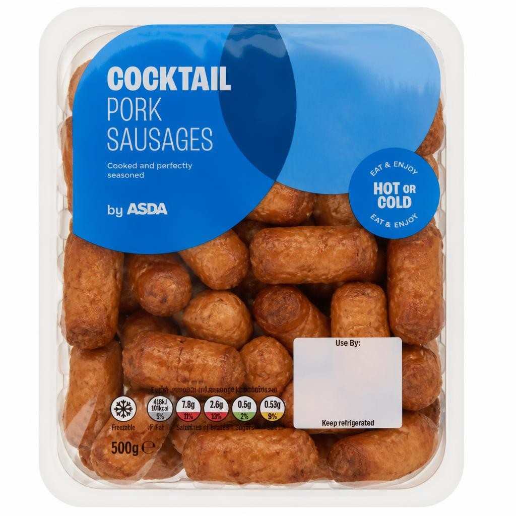 ASDA Cocktail Pork Sausages 500g