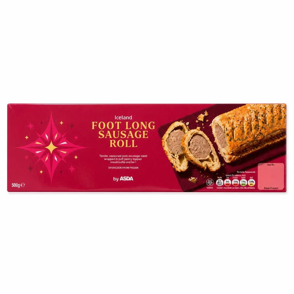 ASDA Festive Foot Long Sausage Roll 400g