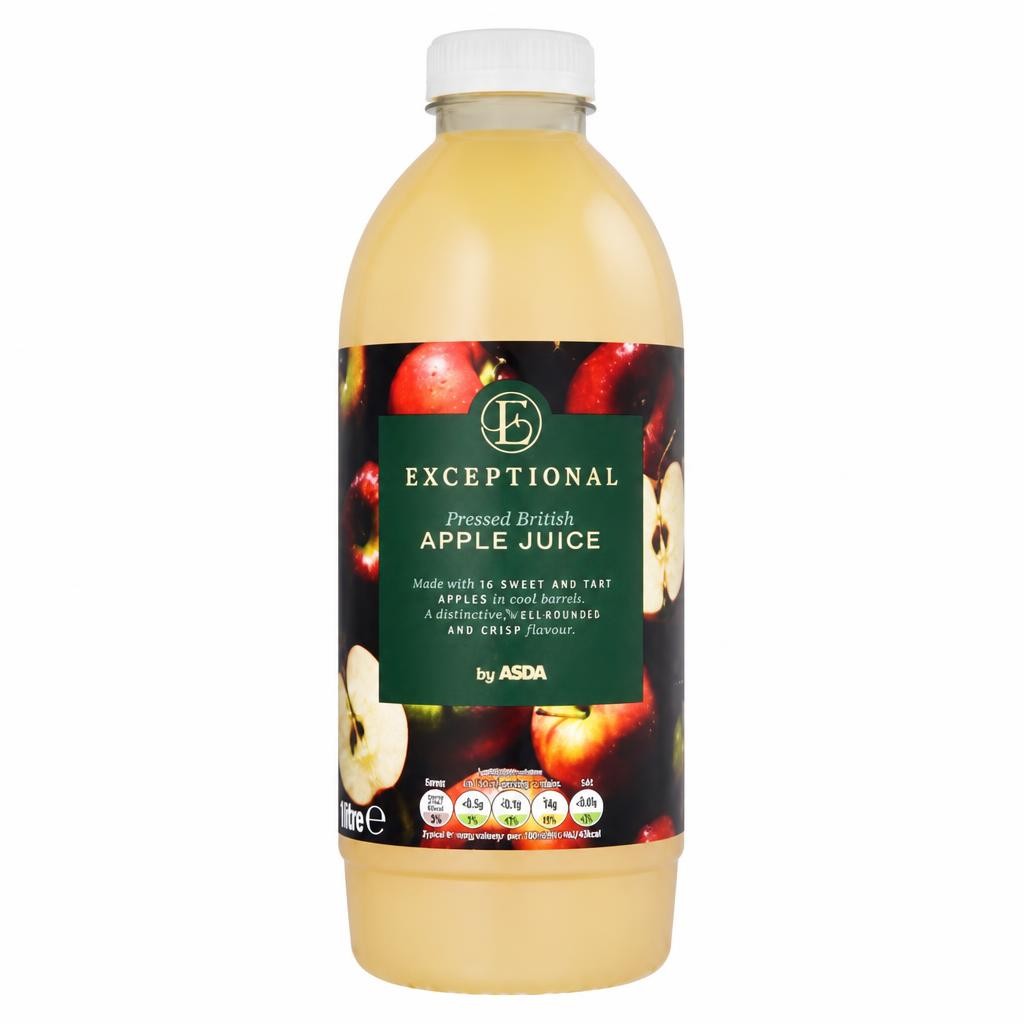 Exceptional by ASDA Apple Juice 1 Litre