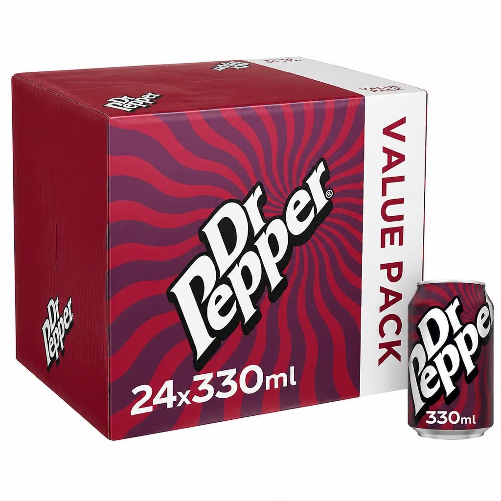 Dr Pepper 330ml 24pk Multipack