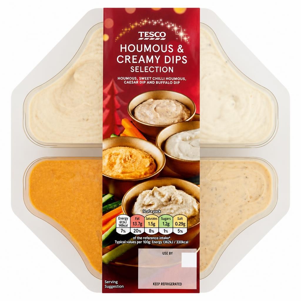 Tesco Houmous & Creamy Dips Selection 360g