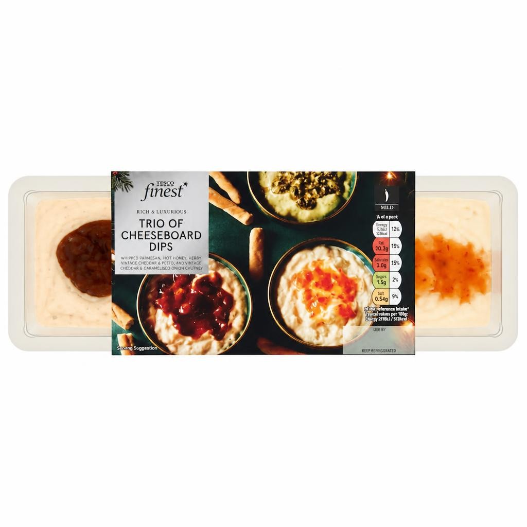 Tesco Finest Trio of Cheeseboard Dips 300g