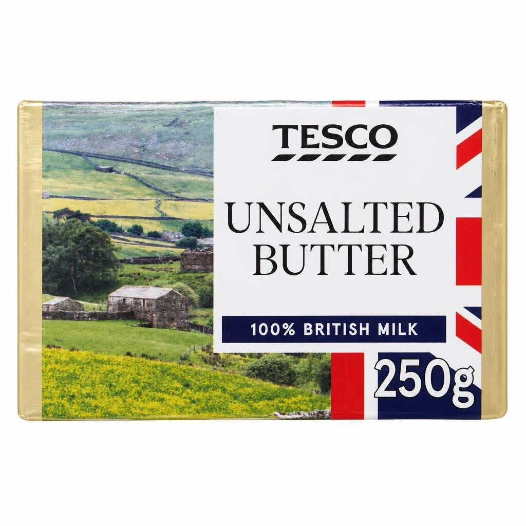 Tesco British Unsalted Butter 250G