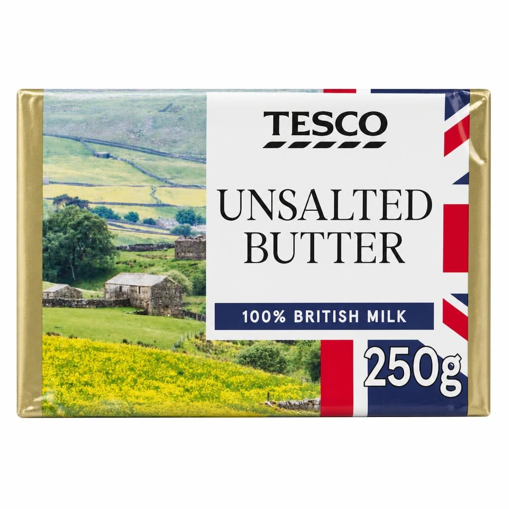 Tesco British Unsalted Butter 250G
