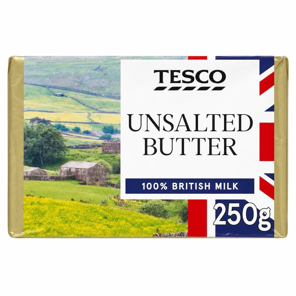 Tesco British Unsalted Butter 250G