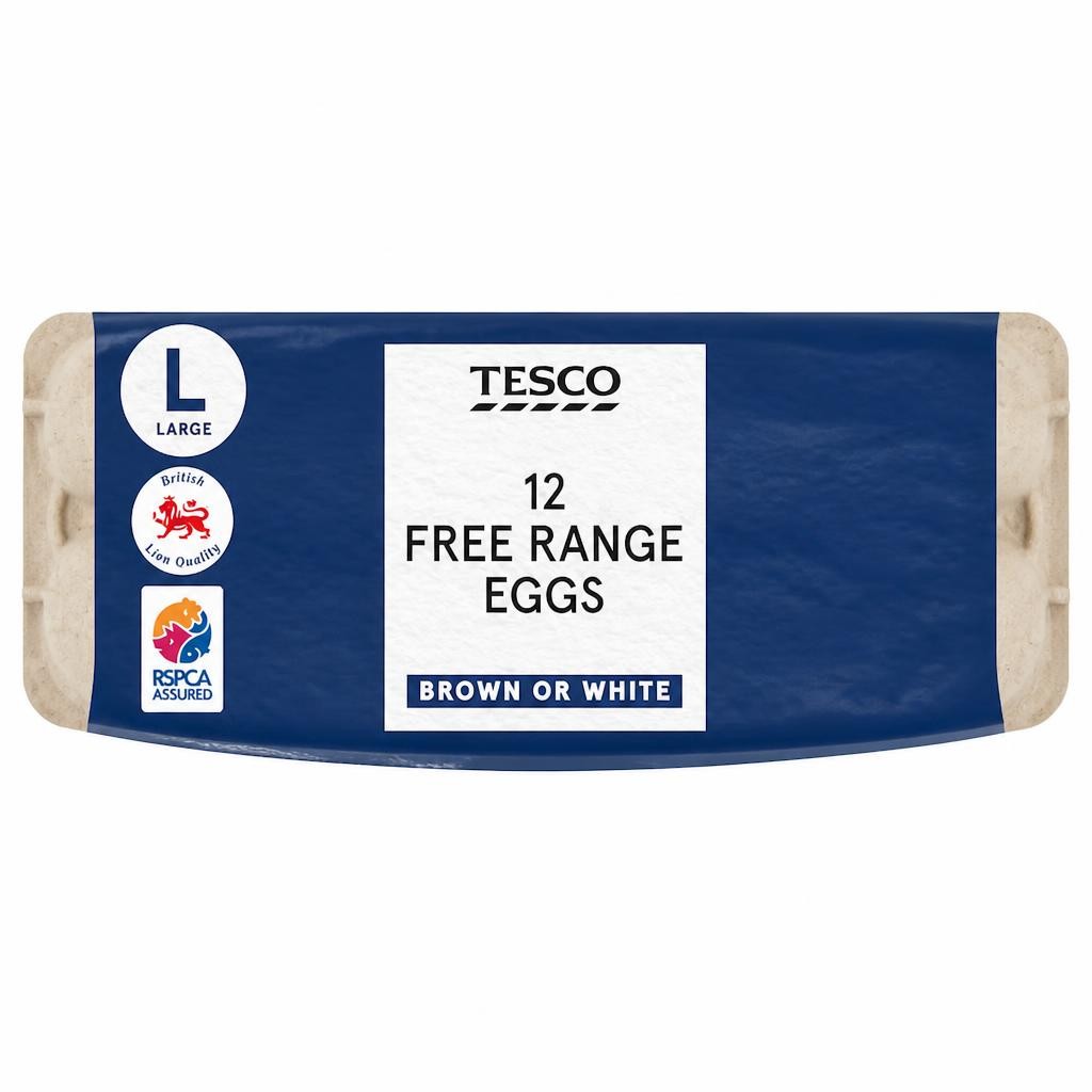 Tesco Large Free Range Eggs 12 Pack