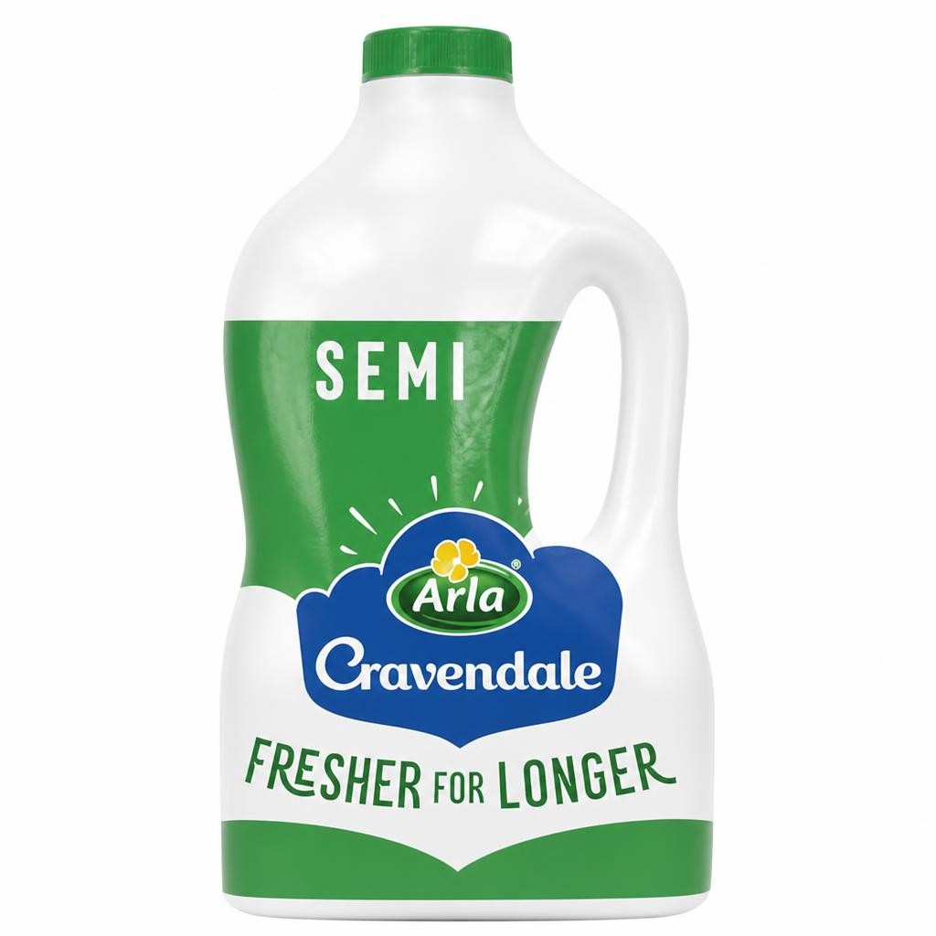 Cravendale Filtered Fresh Semi Skimmed Milk 2L Fresher for Longer