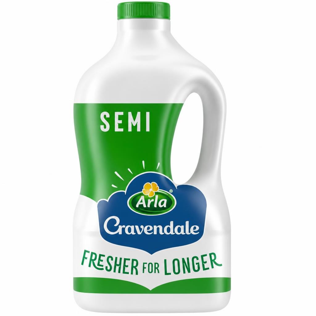 Cravendale Filtered Fresh Semi Skimmed Milk 2L Fresher for Longer
