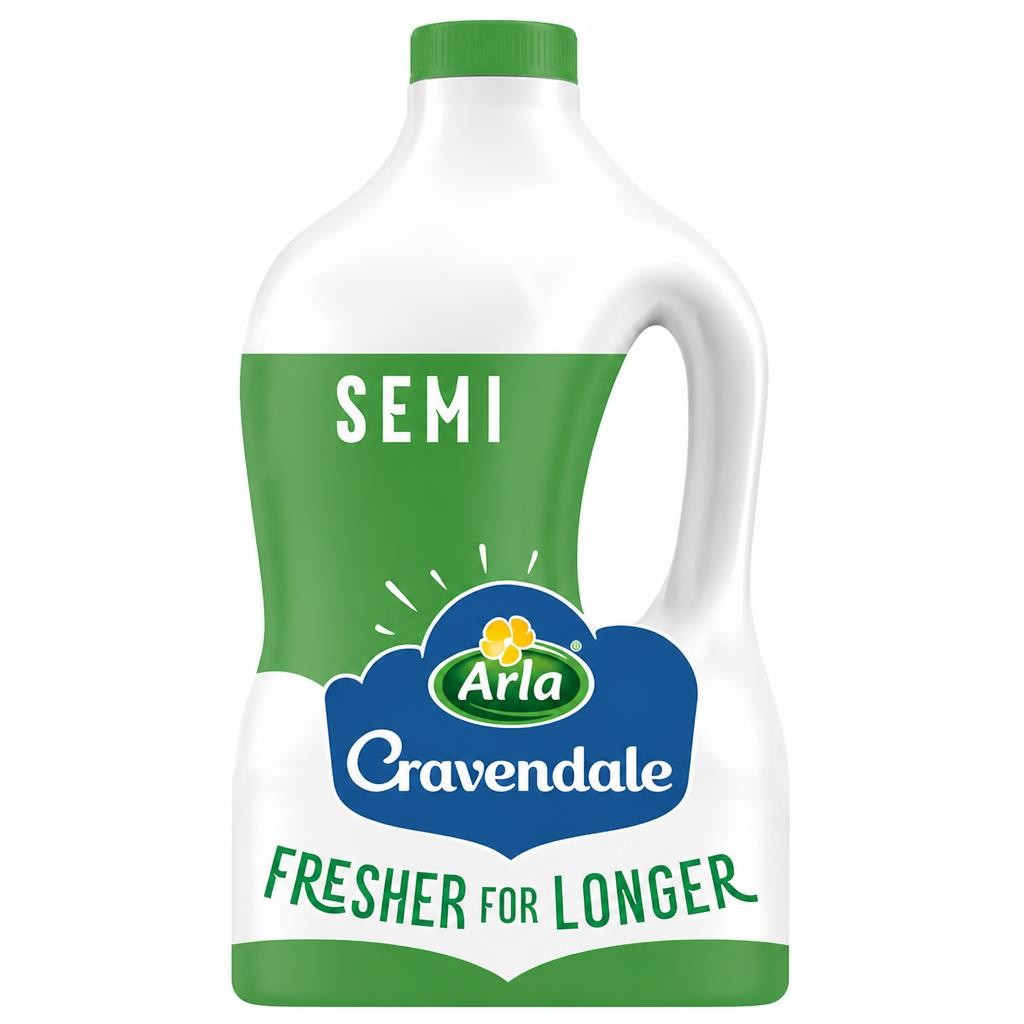 Cravendale Filtered Fresh Semi Skimmed Milk 2L Fresher for Longer