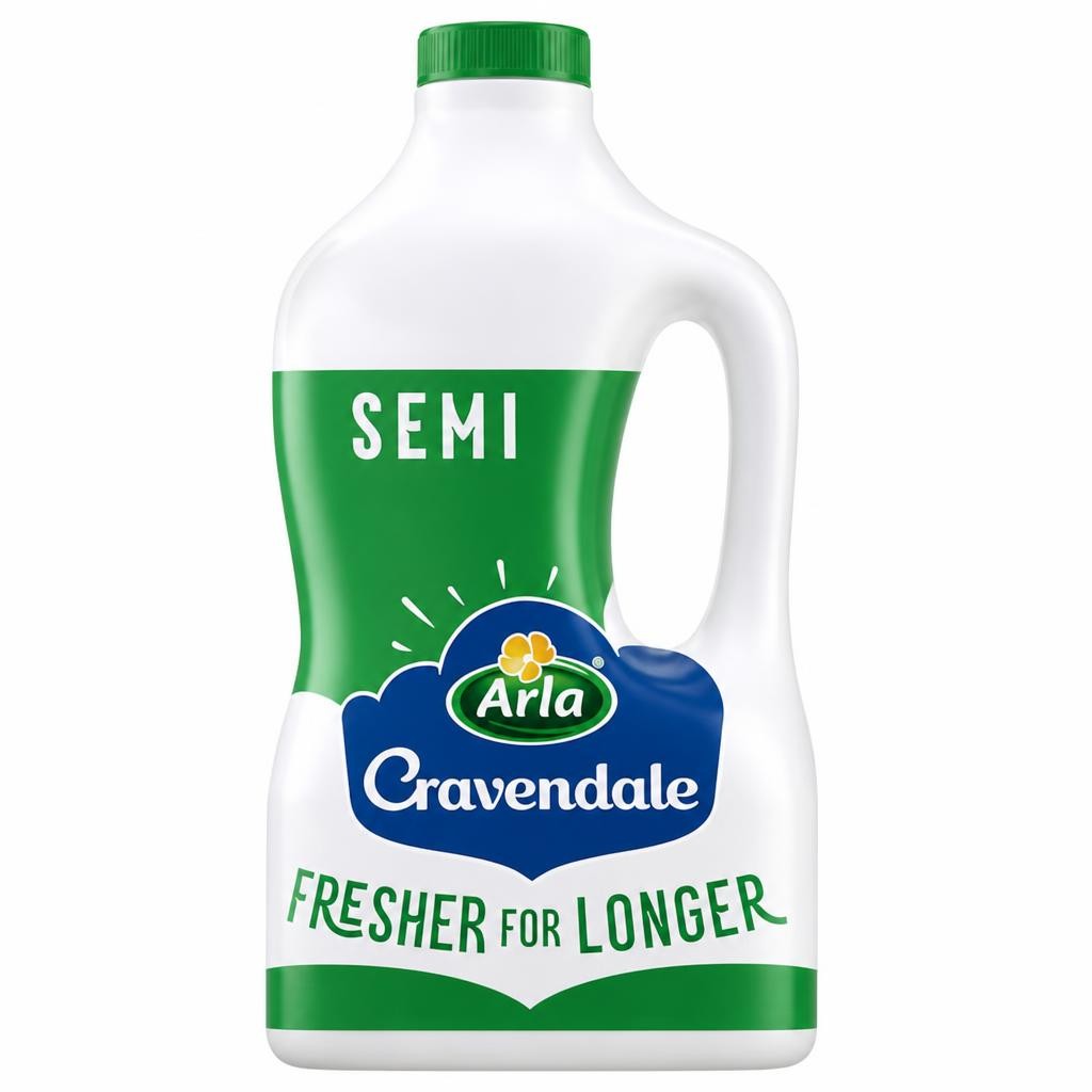 Cravendale Filtered Fresh Semi Skimmed Milk 2L Fresher for Longer