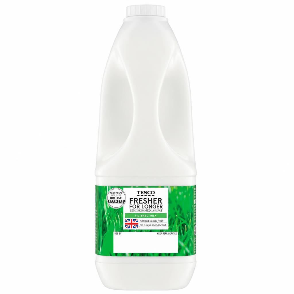 Tesco Filtered Semi Skimmed Milk 2 Litre