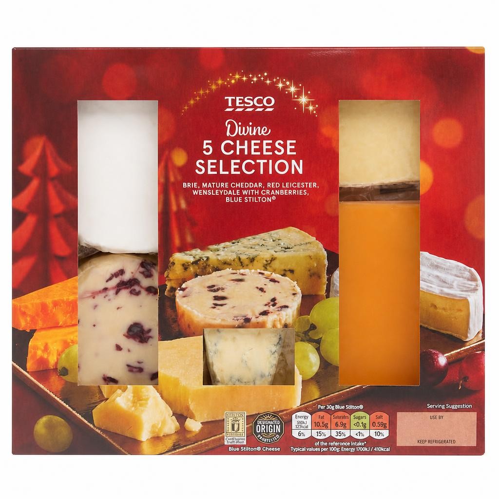 Tesco 5 Cheese Selection 450G