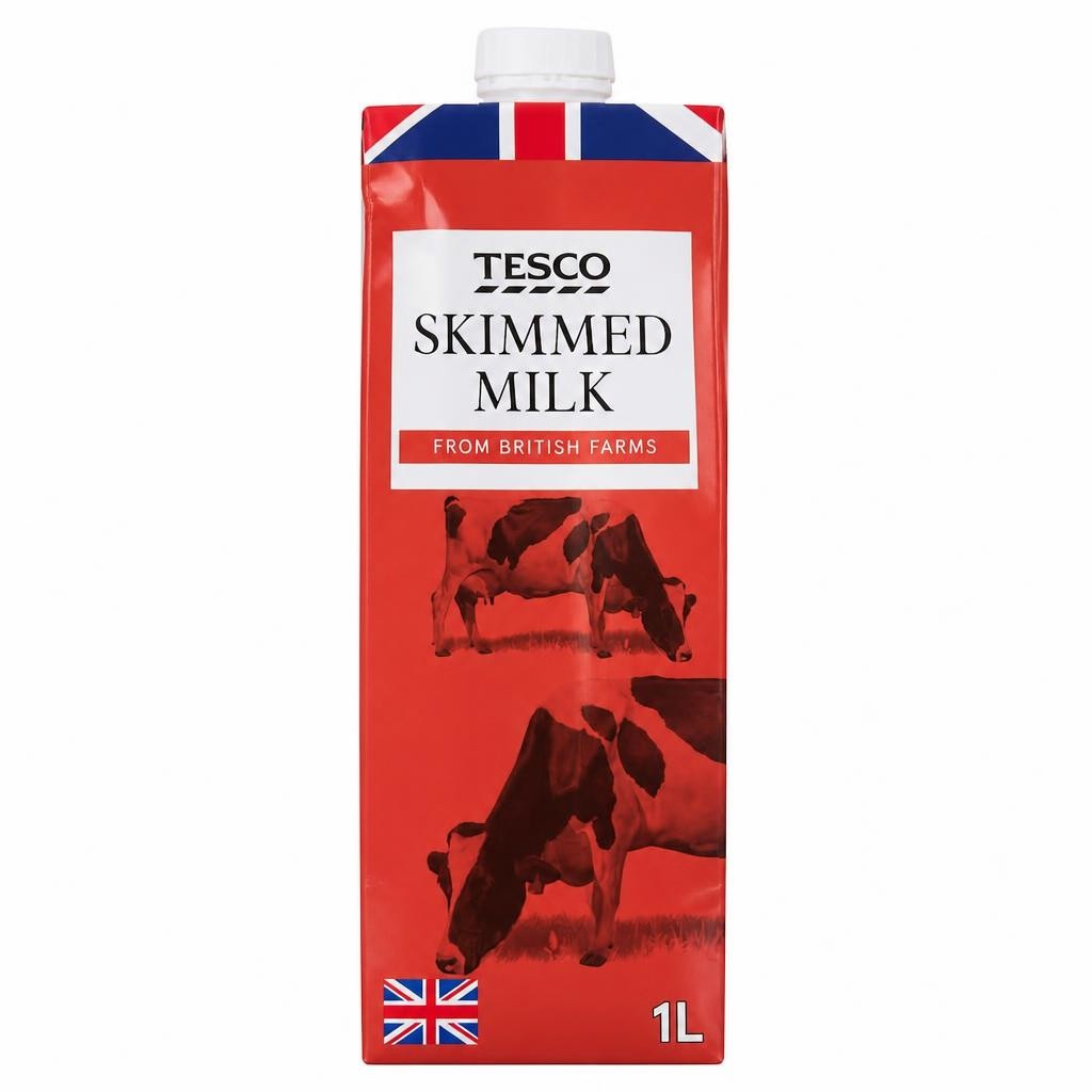 Tesco British Skimmed Longlife Uht Milk 1 Litre