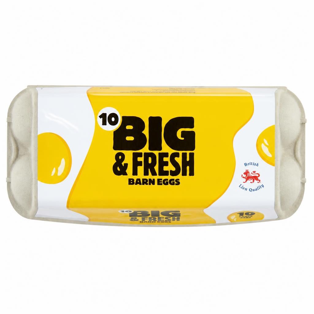 Big & Fresh Barn Eggs Large 10 Pack