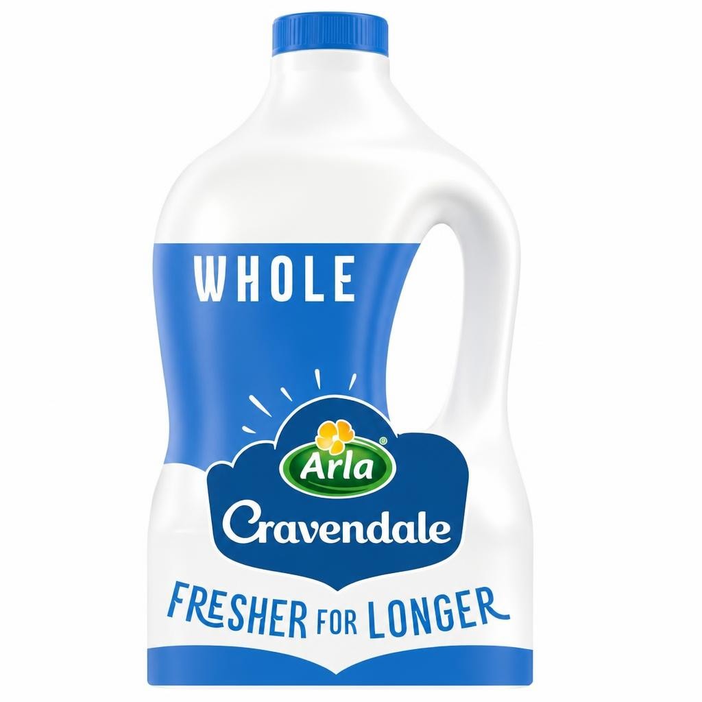 Cravendale Filtered Fresh Whole Milk 2L Fresher for Longer