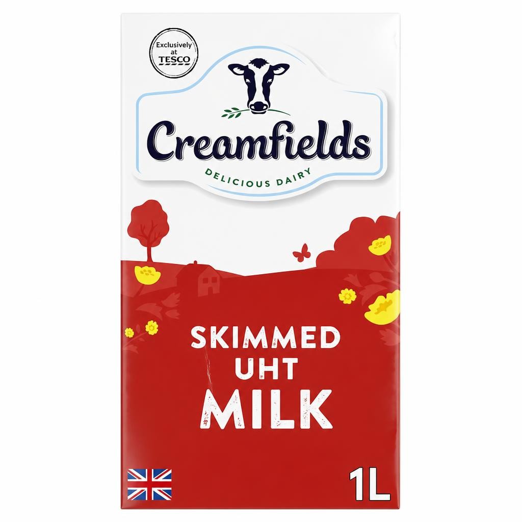 Creamfields Skimmed UHT Milk 1L