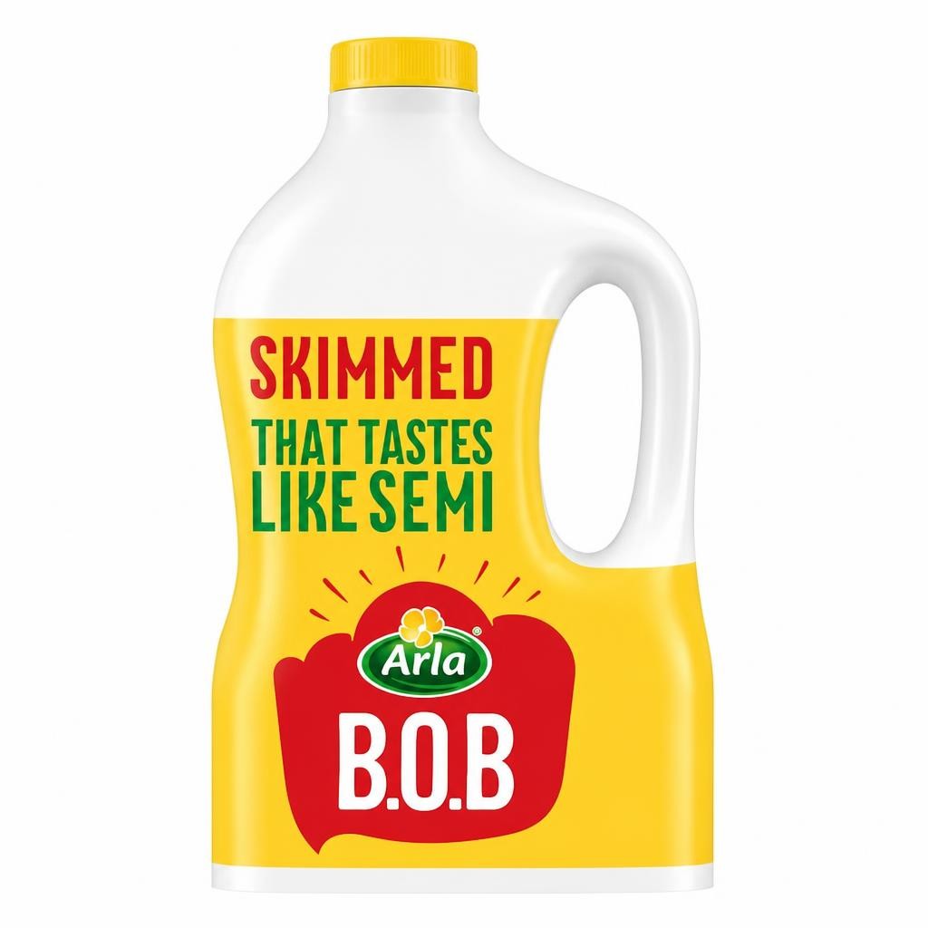 Arla BOB Skimmed Milk 2L Tastes like Semi Skimmed