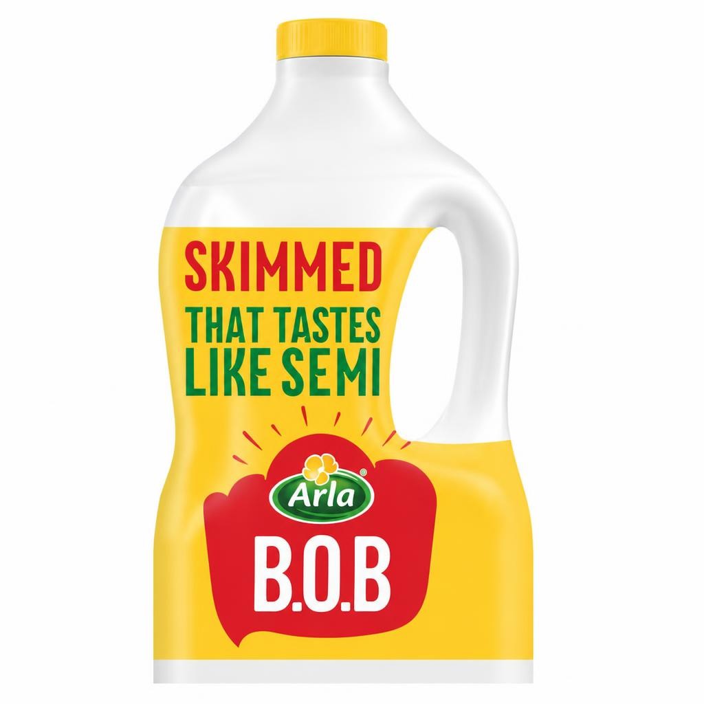 Arla BOB Skimmed Milk 2L Tastes like Semi Skimmed