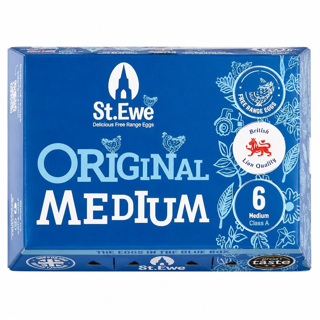 St. Ewe Original Free Range Eggs Medium 6 Pack