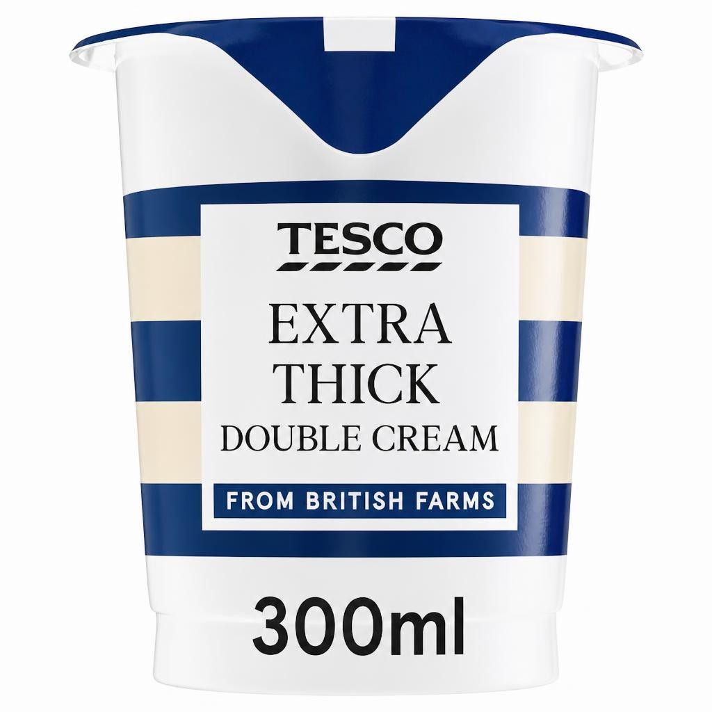 Tesco Extra Thick Double Cream 300Ml