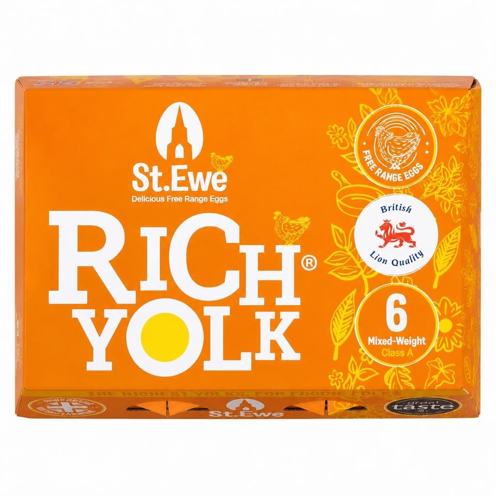 St.Ewe Rich Yolk Free Range Eggs 6 Pack