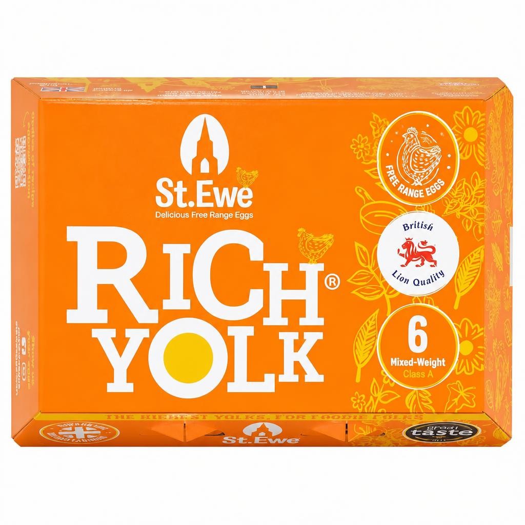St.Ewe Rich Yolk Free Range Eggs 6 Pack