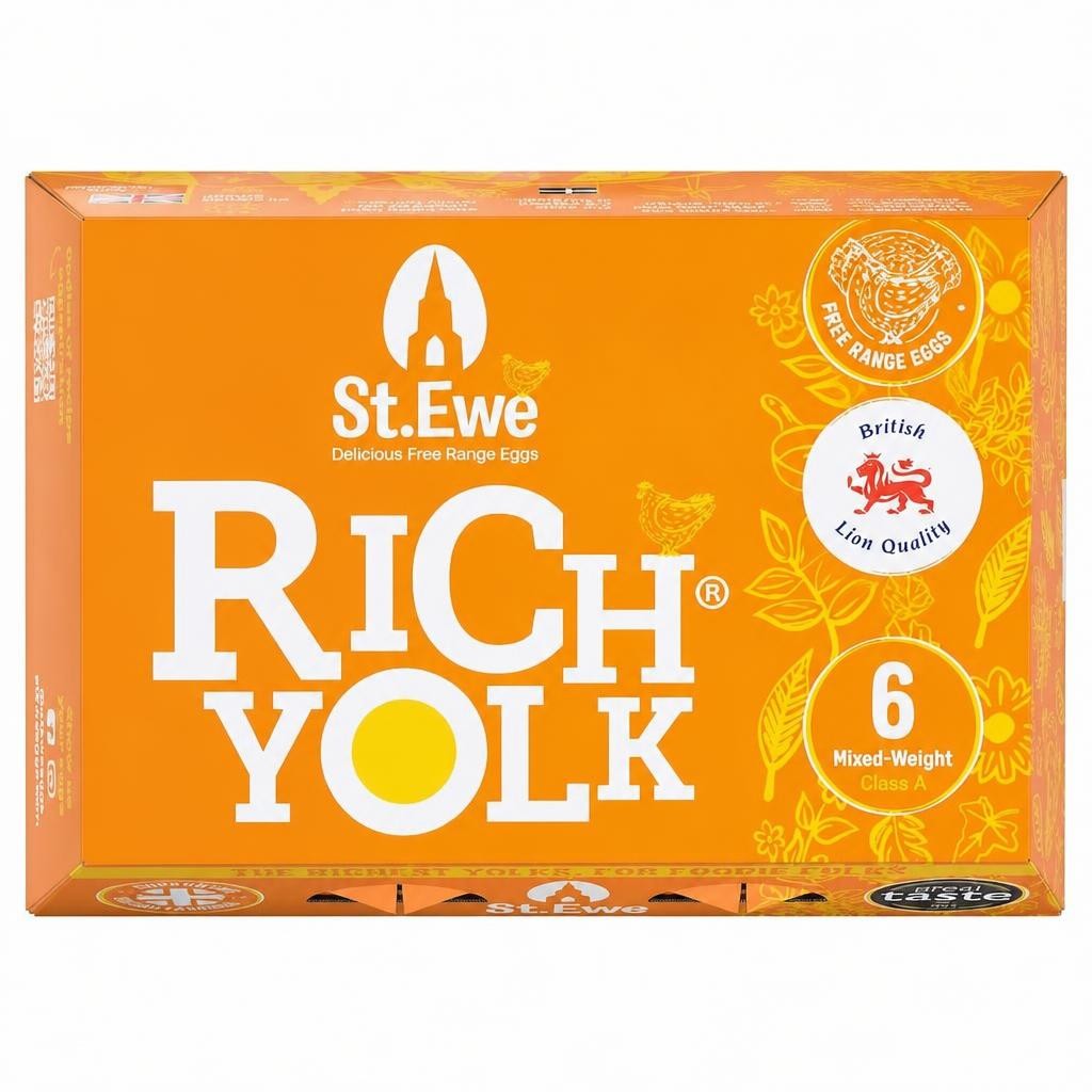 St.Ewe Rich Yolk Free Range Eggs 6 Pack