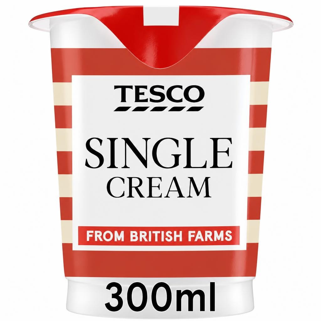 Tesco British Single Cream 300Ml