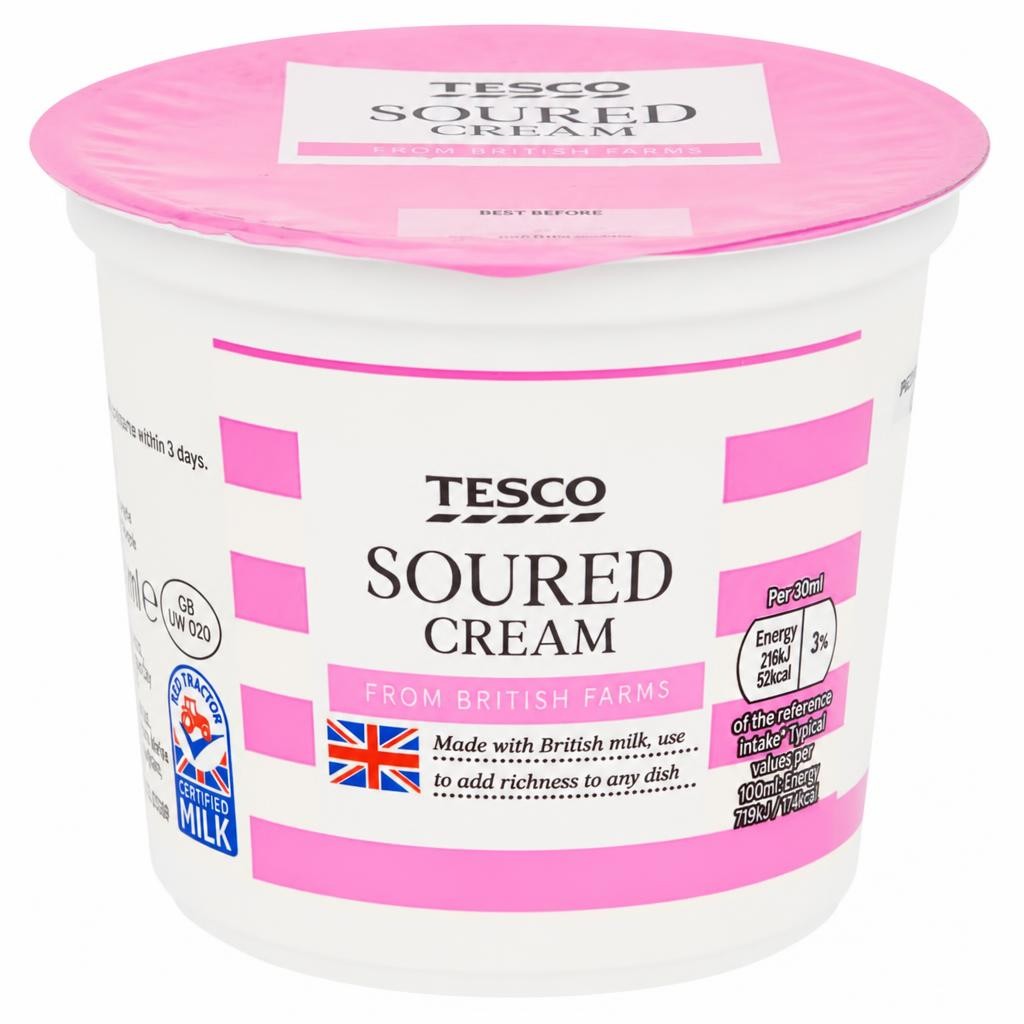 Tesco Soured Cream 300Ml