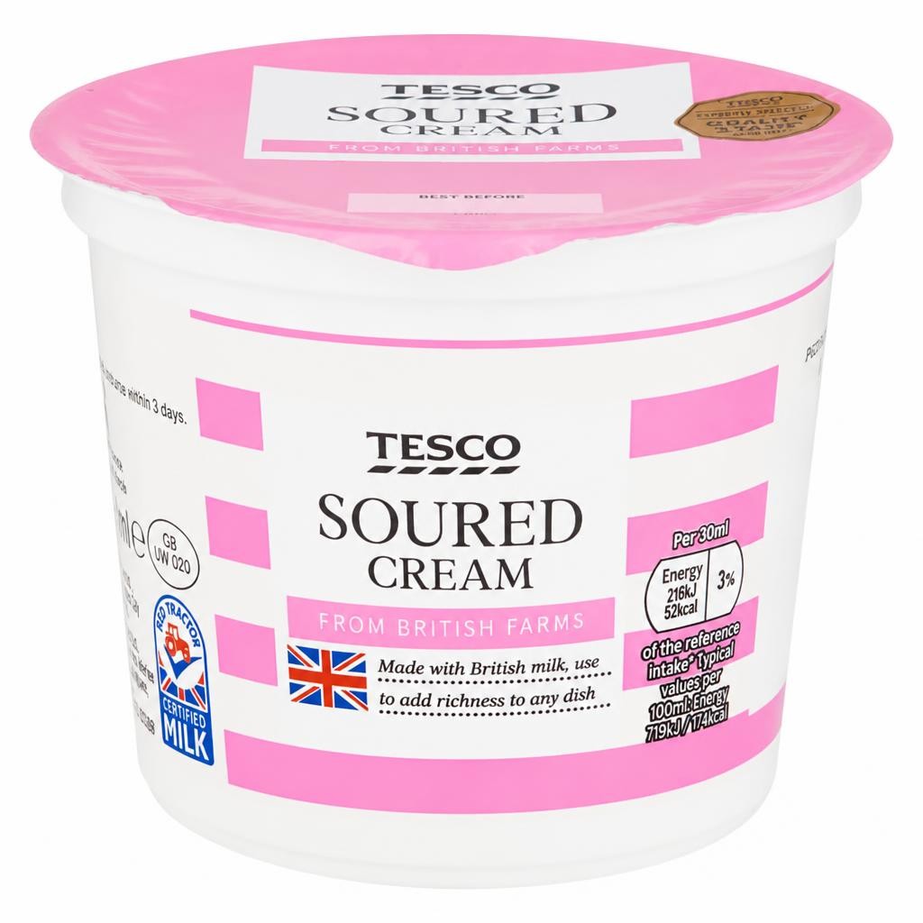 Tesco Soured Cream 300Ml