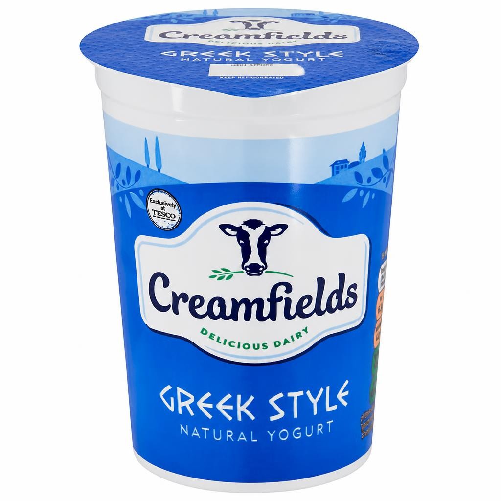 Creamfields Greek Style Natural Yogurt 500G