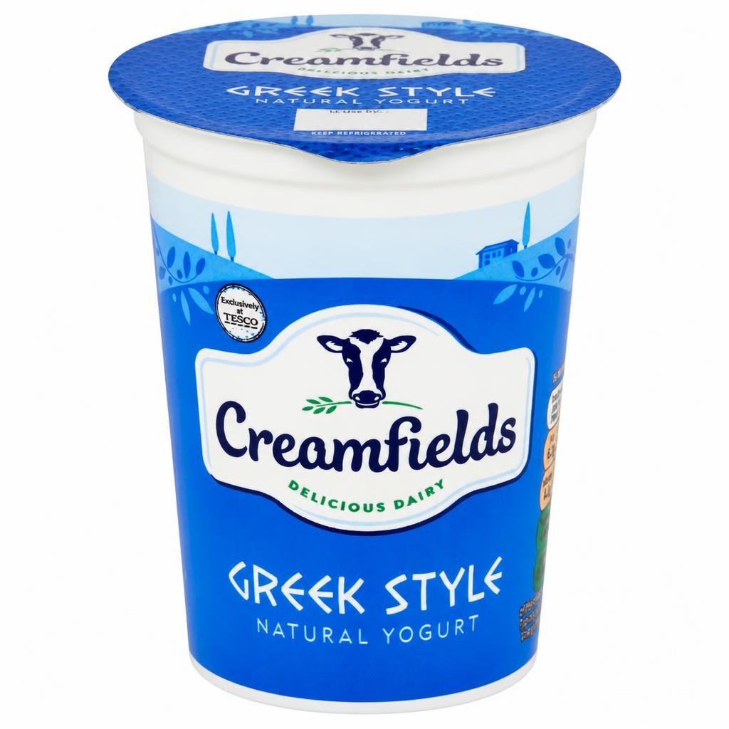 Creamfields Greek Style Natural Yogurt 500G
