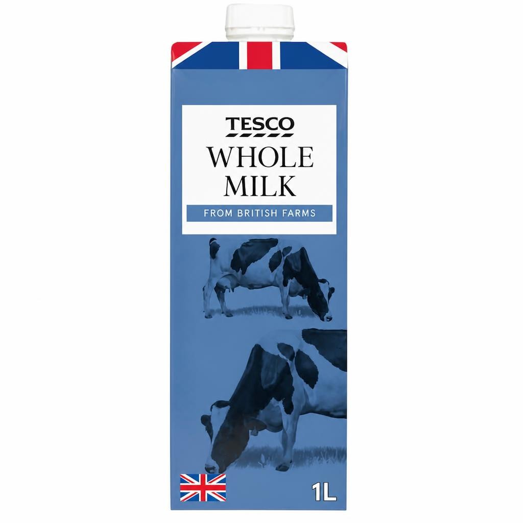Tesco British Whole Milk Longlife Uht 1 Litre