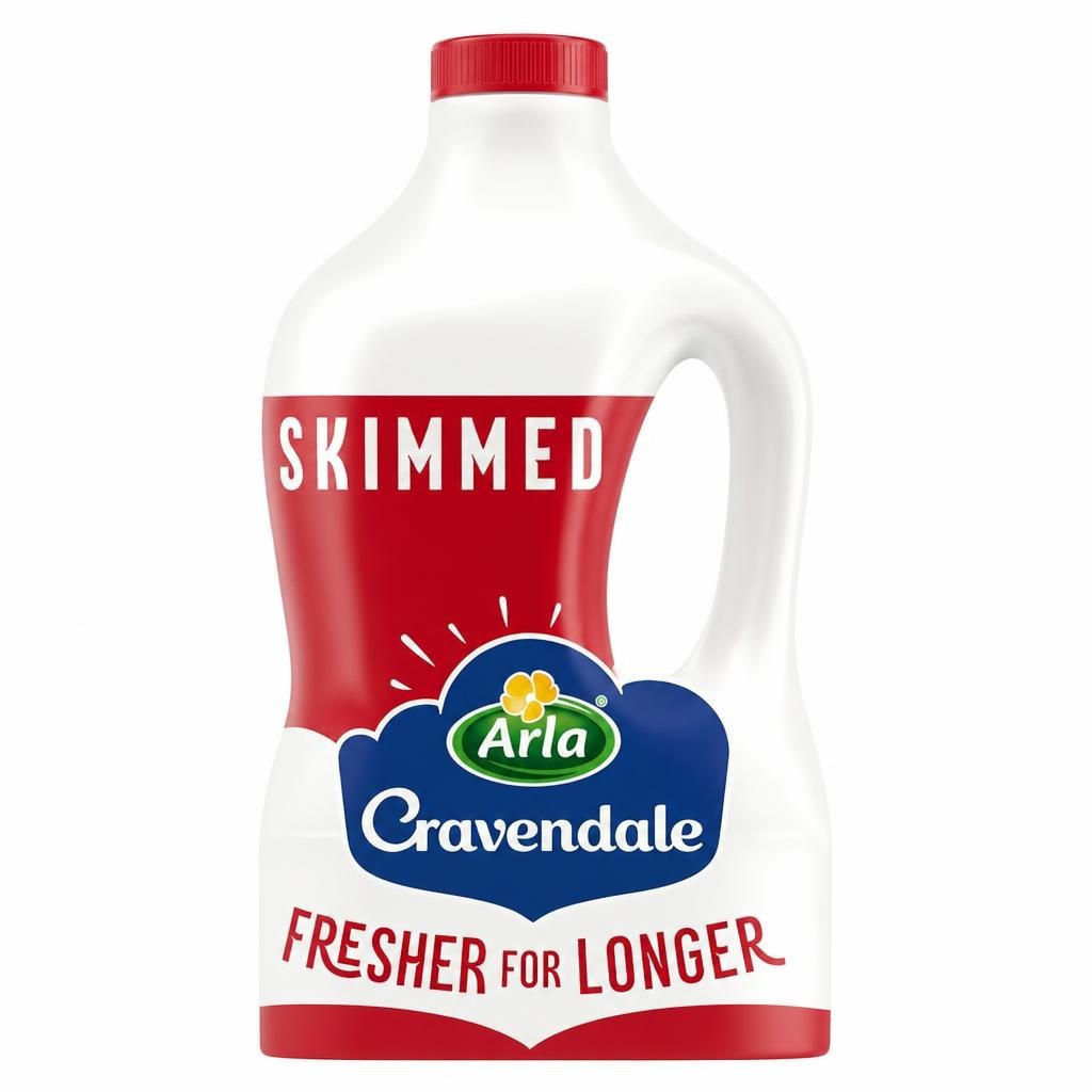 Cravendale Filtered Fresh Skimmed Milk 2L Fresher for Longer