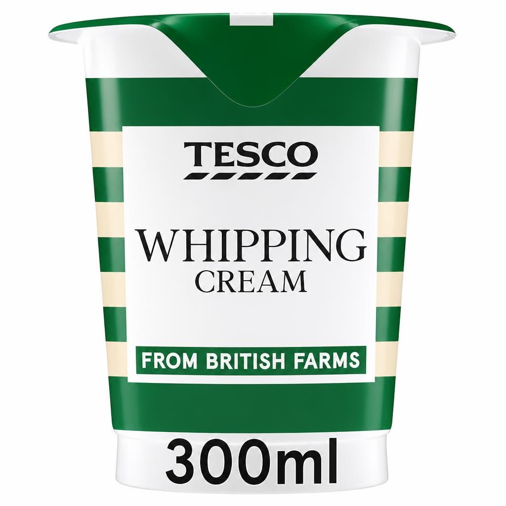 Tesco British Whipping Cream 300Ml