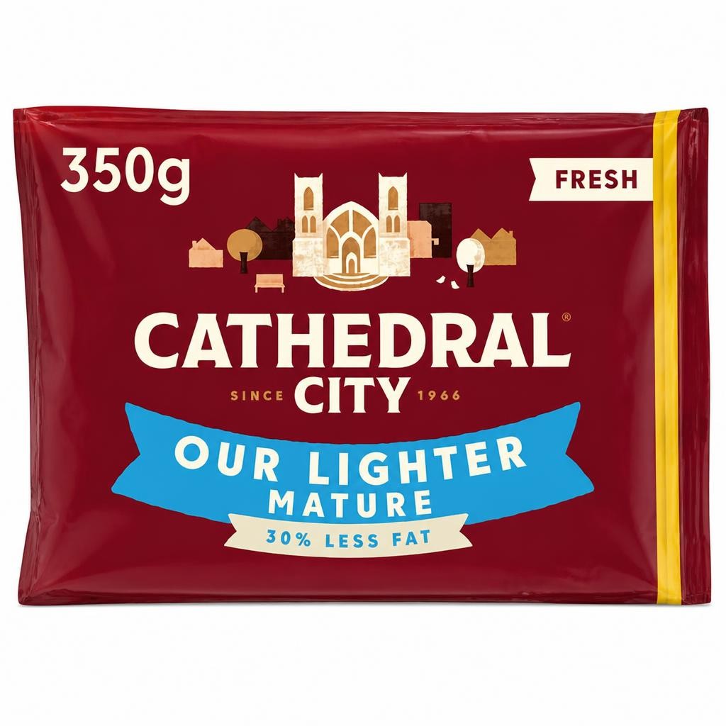 Cathedral City Lighter Mature Cheddar Cheese 350 G