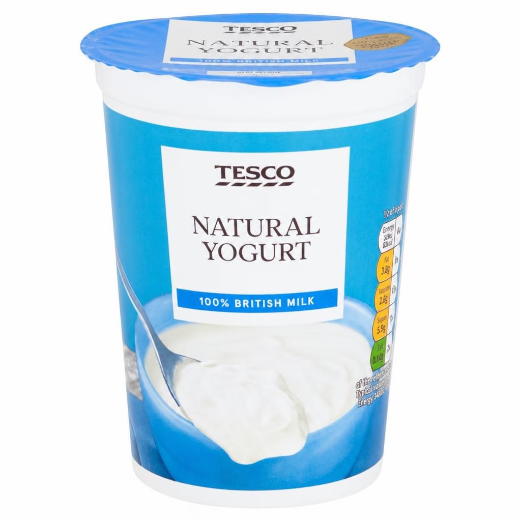 Tesco Natural Yogurt 500G