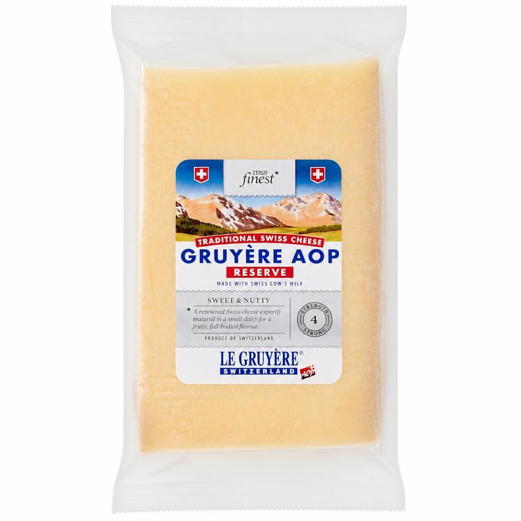 Tesco Finest Gruyere AOP Reserve Cheese 195g