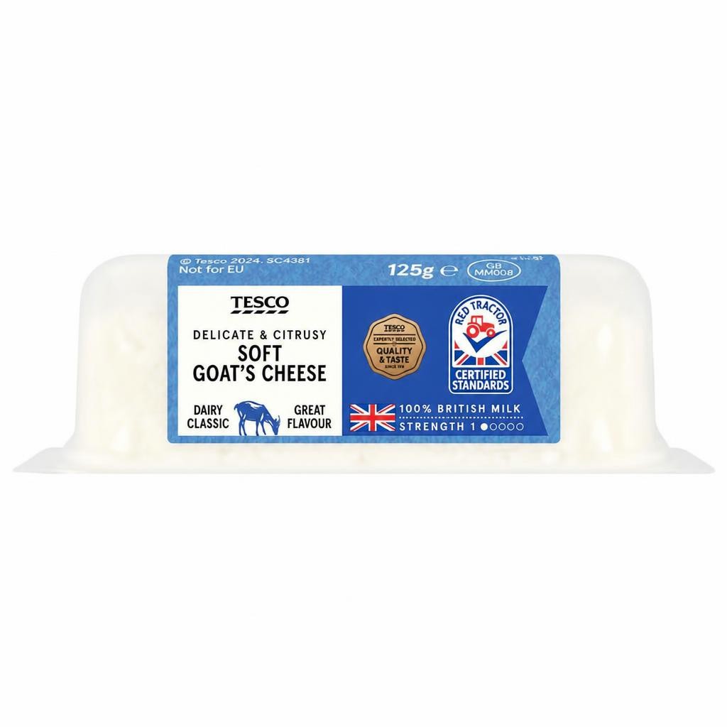 Tesco British Goats Cheese 125G