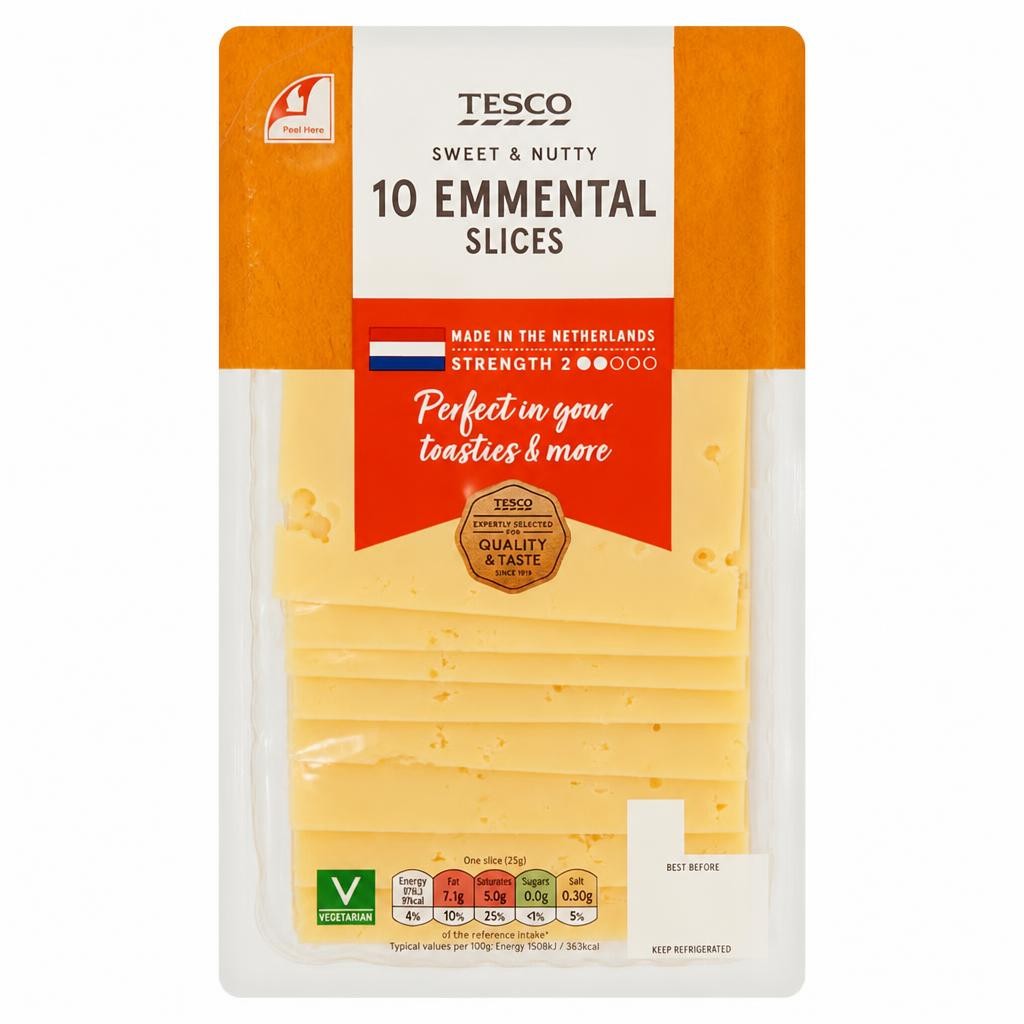 Tesco Sliced Emmental 250g