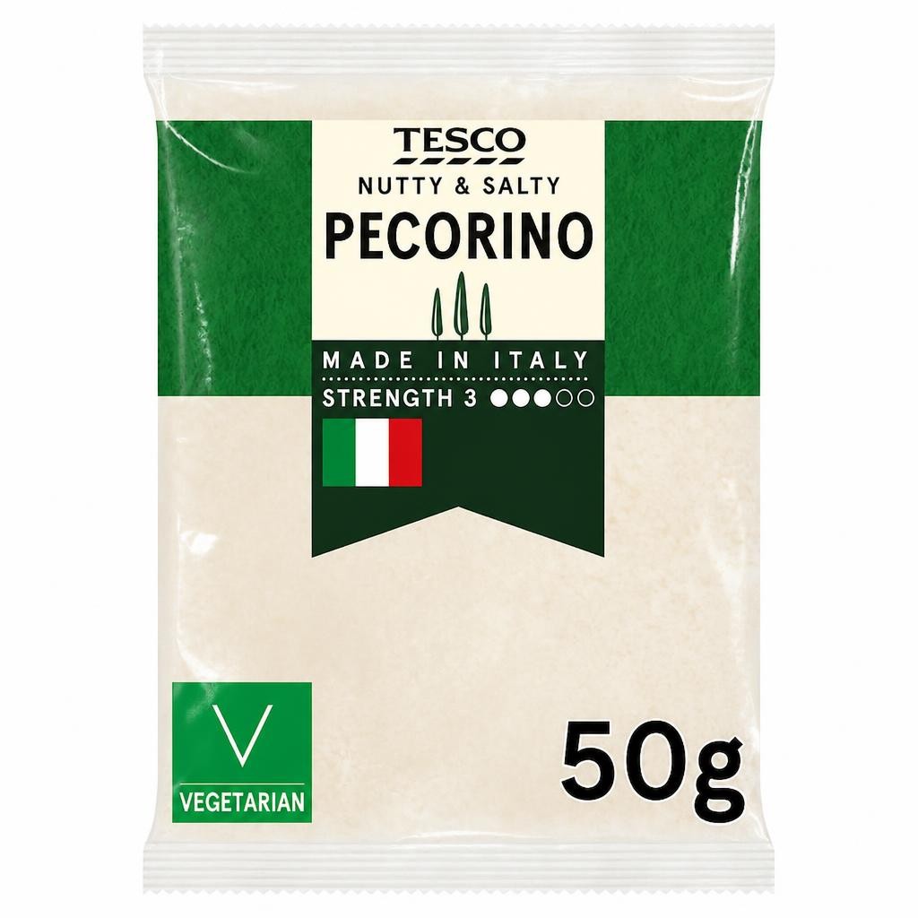 Tesco Grated Pecorino Cheese 50G