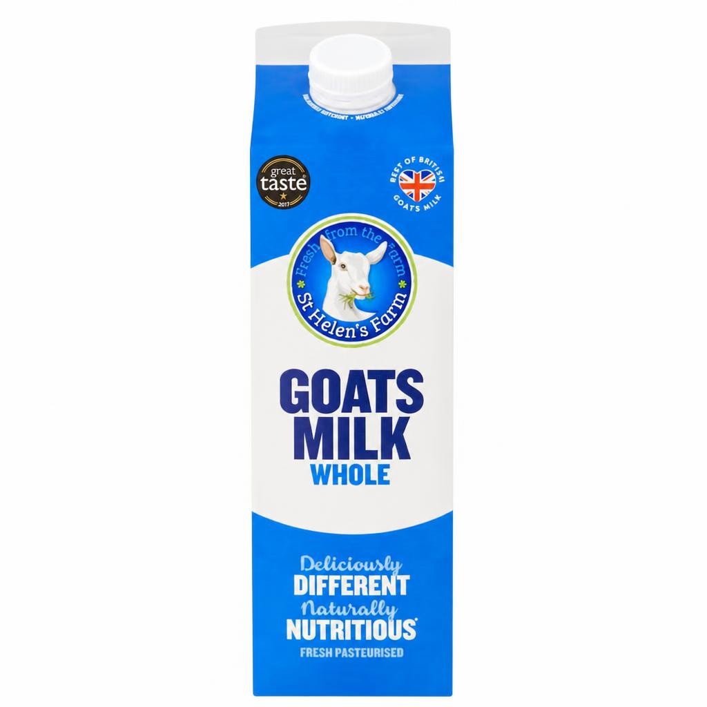 St Helen's Fresh Whole Goats Milk 1 Litre