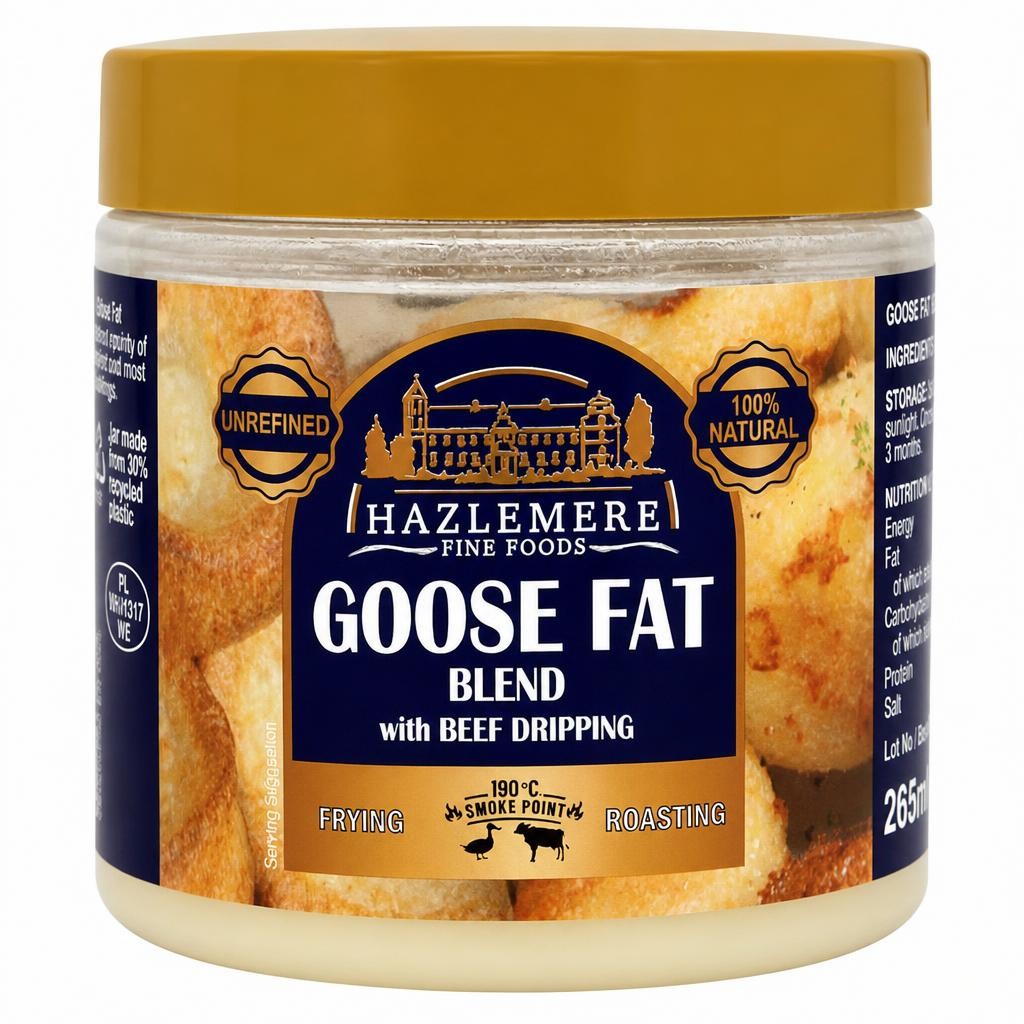 Hazelmere Goose Fat Blend With Beef Dripping 220g