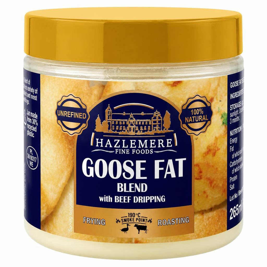 Hazelmere Goose Fat Blend With Beef Dripping 220g