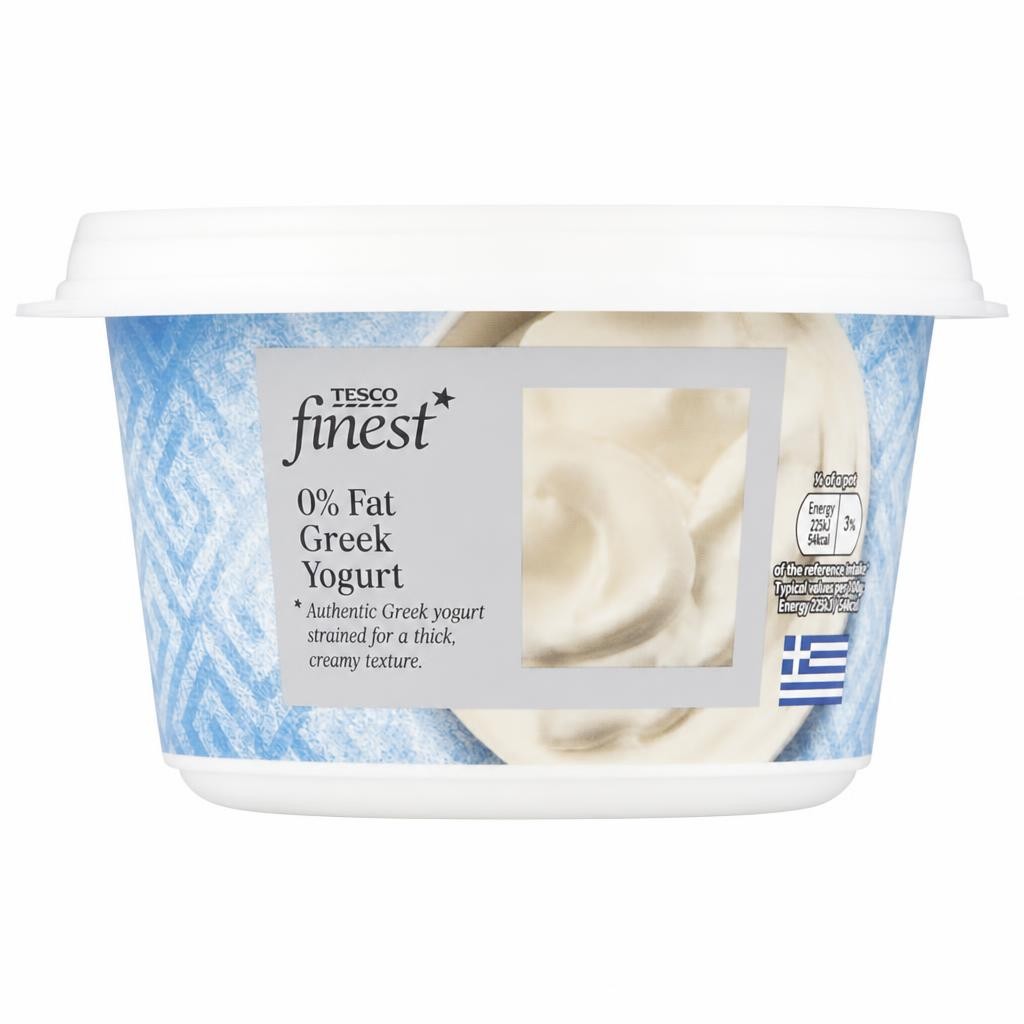 Tesco Finest 0% Fat Greek Yogurt 500G
