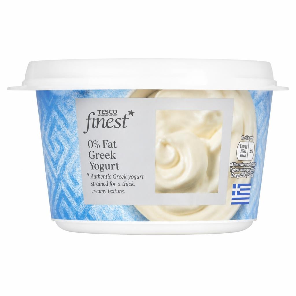 Tesco Finest 0% Fat Greek Yogurt 500G
