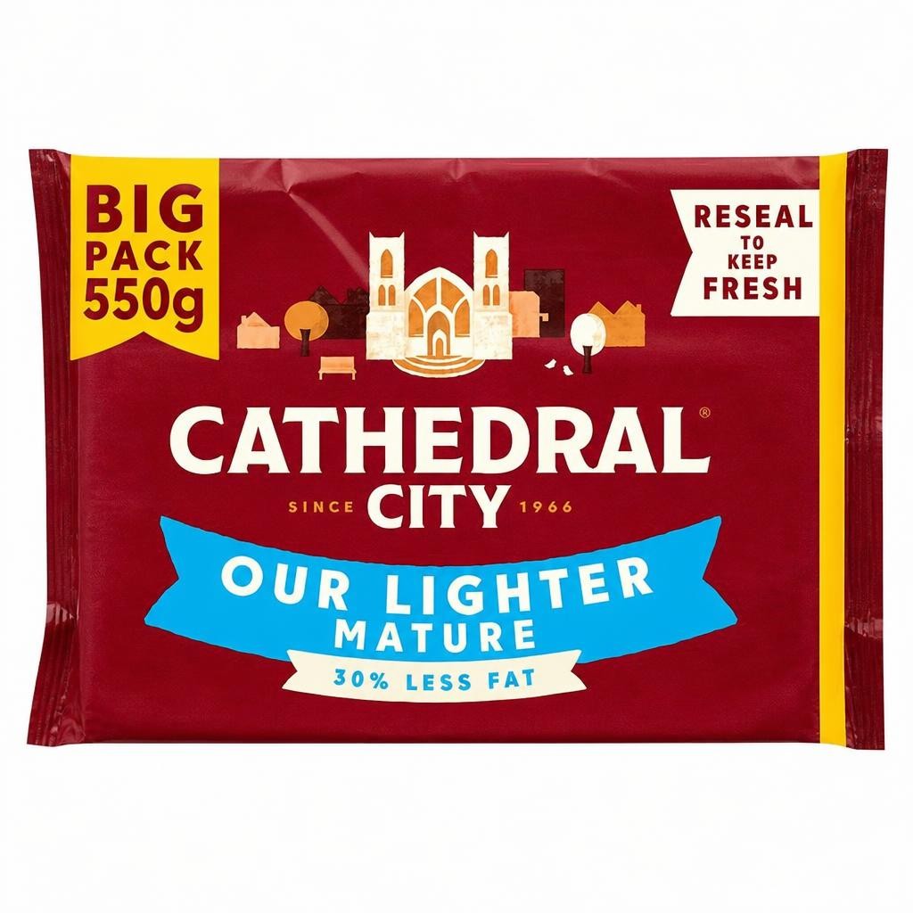 Cathedral City Mature Lighter Cheddar Cheese 550G