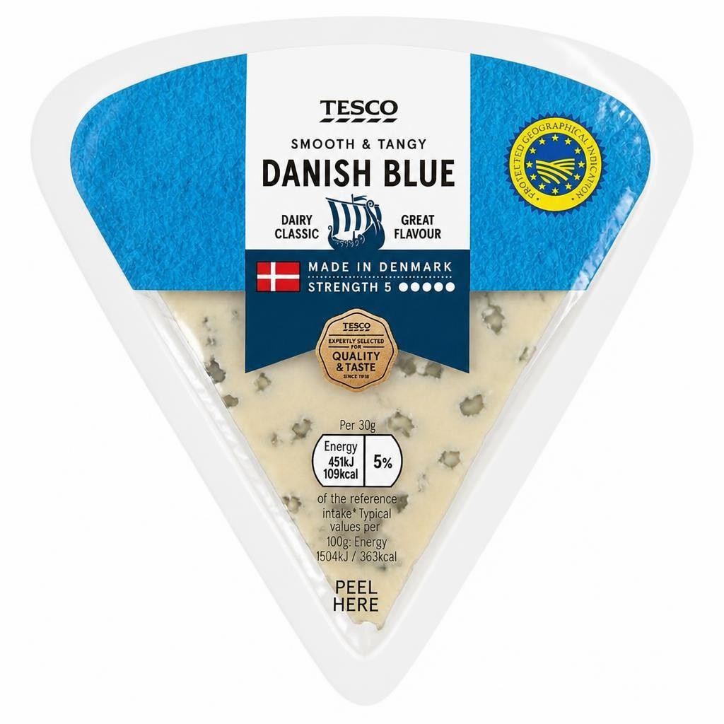 Tesco Danish Blue Cheese 150 G