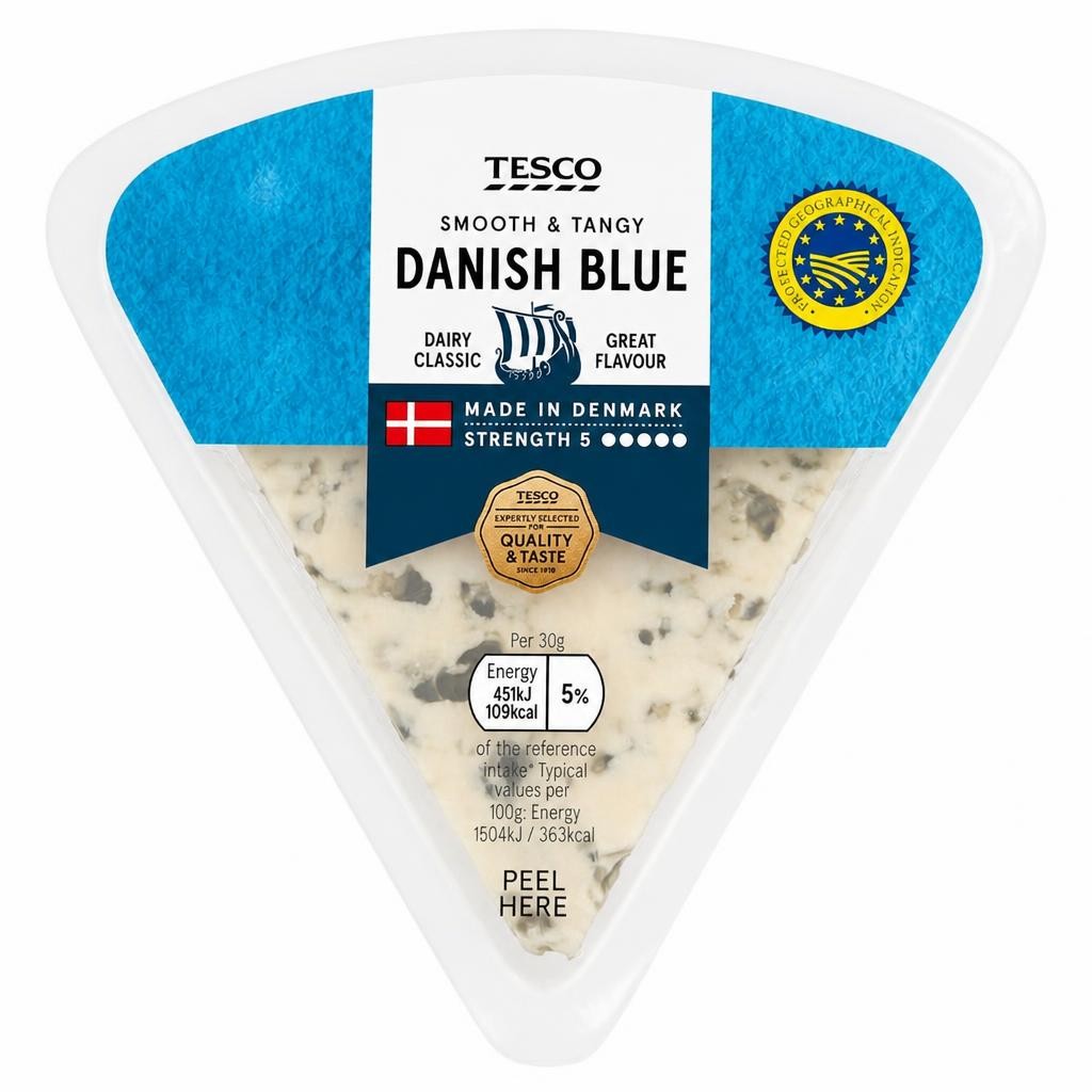 Tesco Danish Blue Cheese 150 G