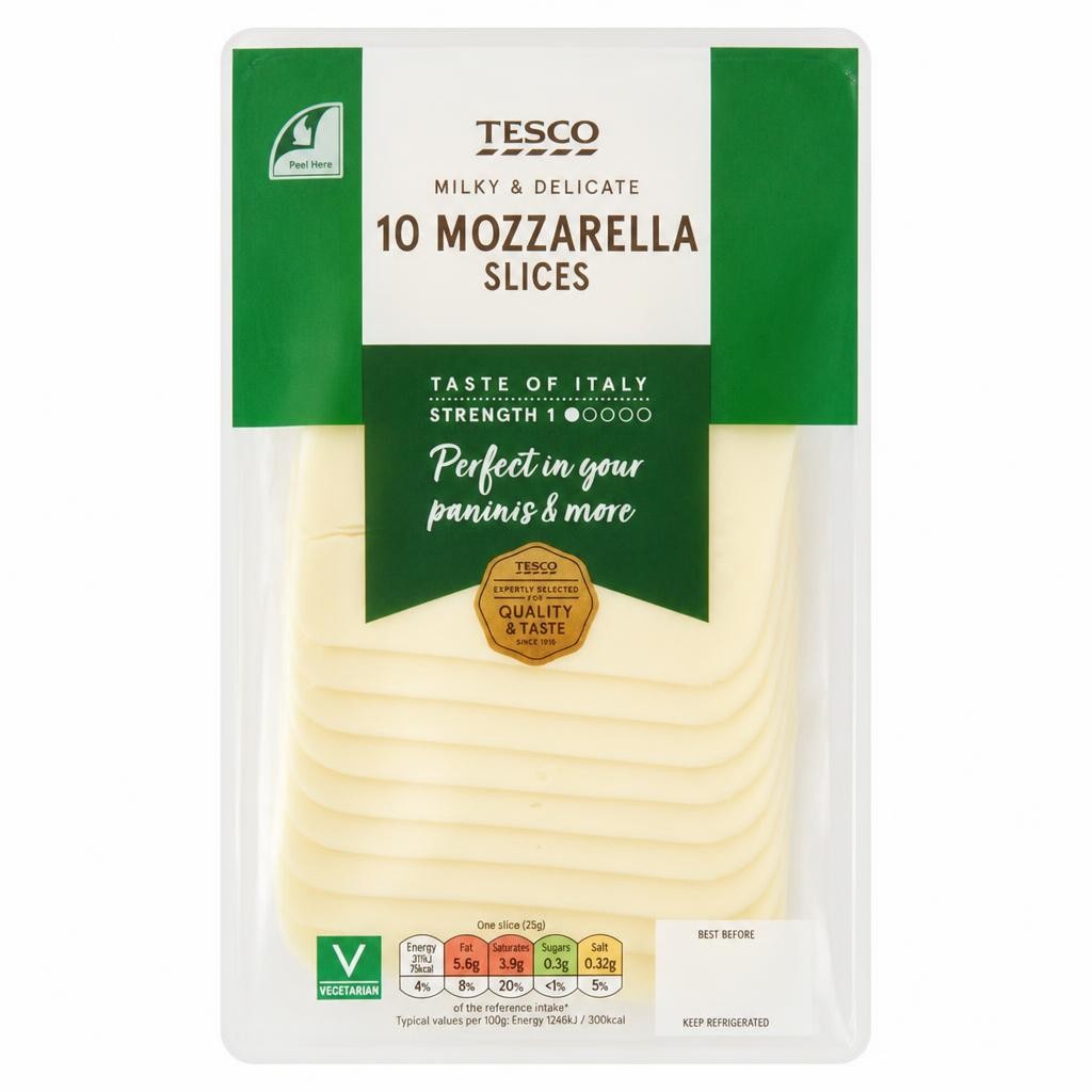 Tesco Mozzarella Slices 250G